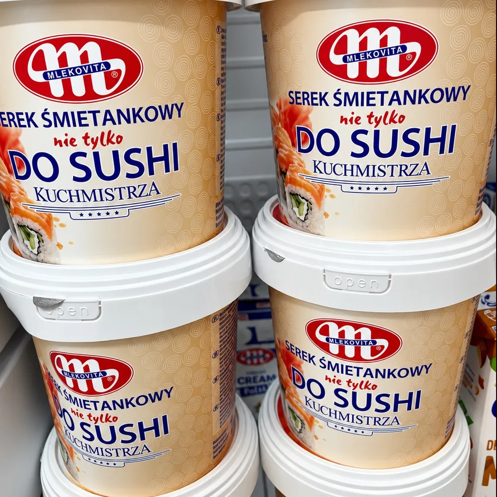 Сир вершковий Mlekovita Do Sushi 1 кг  — 1шт